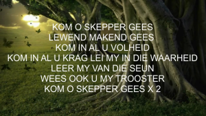 Kom o Skepper Gees